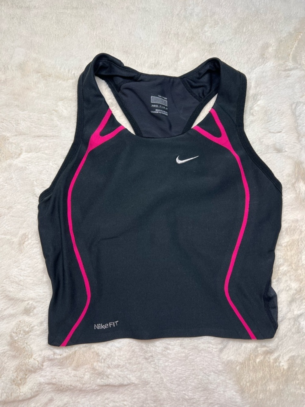 Nike Crop Black Sports Bra Size XS
